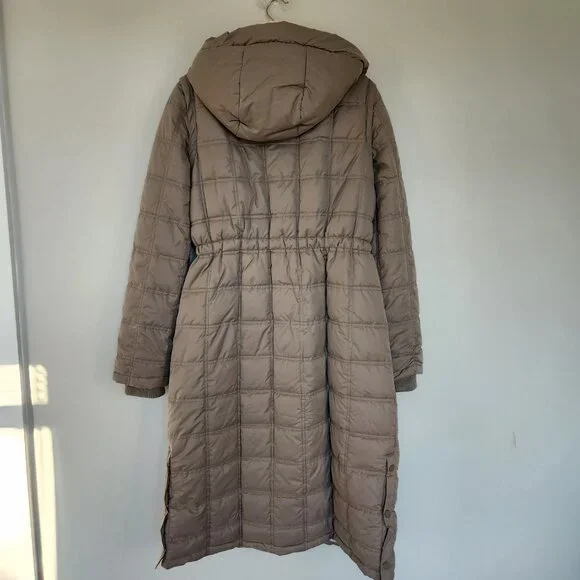 UpWest M Convertible Sherpa-Lined Parka Jacket Sage Green Ash Long Vest Hooded - Picture 10 of 11